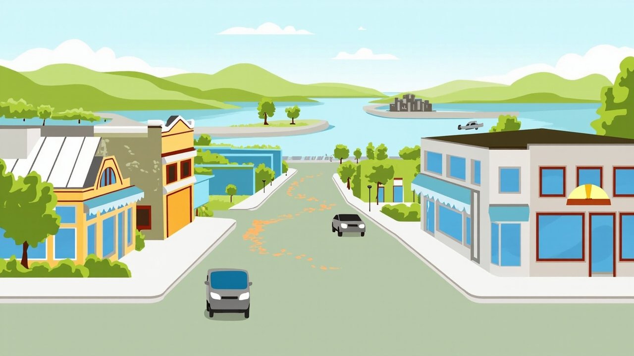 Illustration: Getting Around Kelowna: Shops, Services and the Corners That Matter